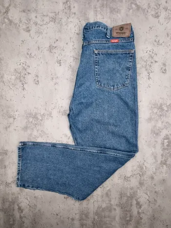 Jean Wrangler bleu – Taille 38x32 US / 48 FR Homme (mesures en photos)