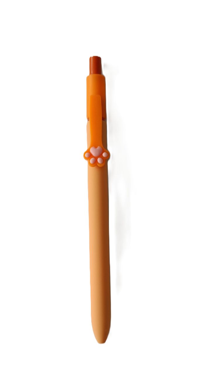 Lot de 5 stylos bille pattes de chat. Encre noire. - photo numéro 2