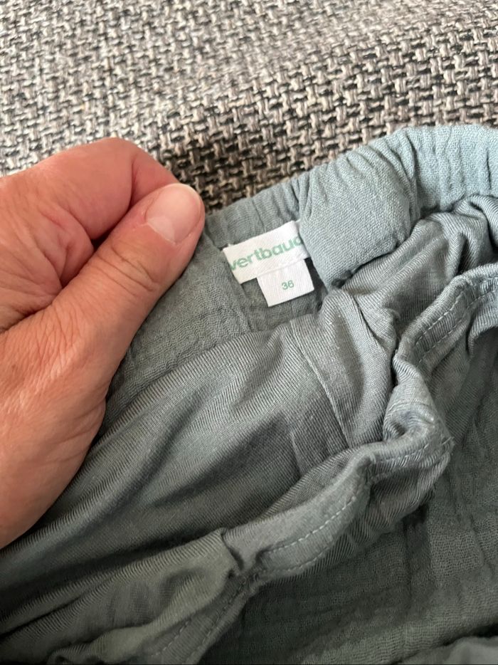 Pantalon grossesse gaze de coton - photo numéro 3