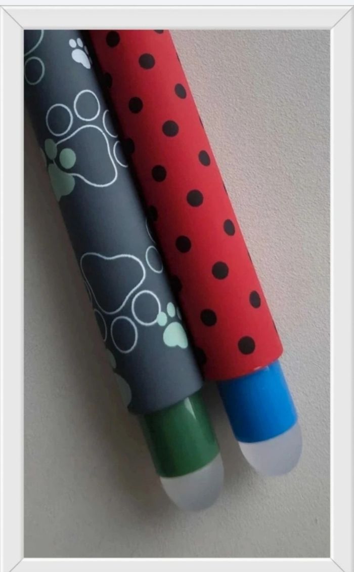 Beau lot de stylos effaçables thème ladybug édition limitée - photo numéro 2