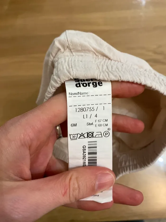 Ensemble Sucre d’orge TShirt pantalon 6 mois - photo numéro 5