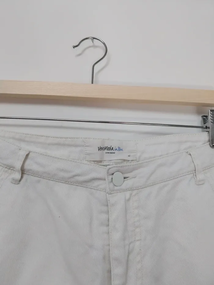 Short blanc en jean Vero Moda XL - photo numéro 6
