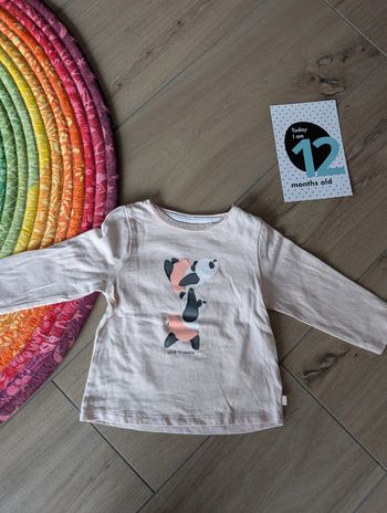T-shirt manches longues obaïbi 12 mois