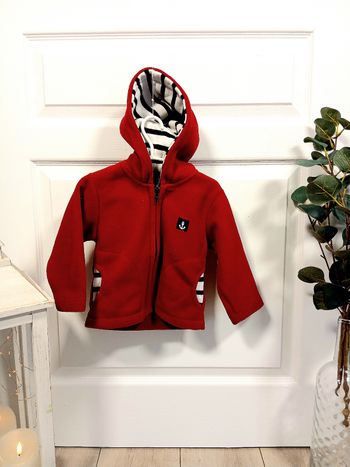 Veste bébé garçon Les Petits Cœurs à la Mer – 12 mois – Fabrication française