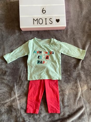 Ensemble / Lot : legging, t-shirt, Influx, 6 mois