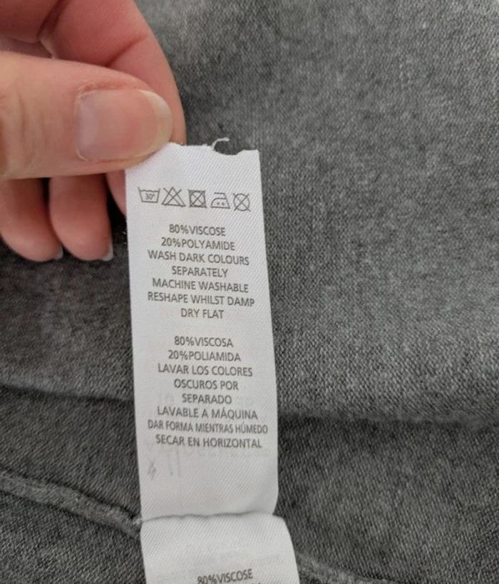 Robe grise manches 3/4 - Atmosphere - taille 36 - photo numéro 3