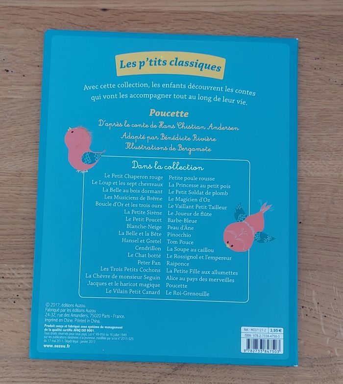 Poucette - Auzou / les p'tits classiques - photo numéro 3