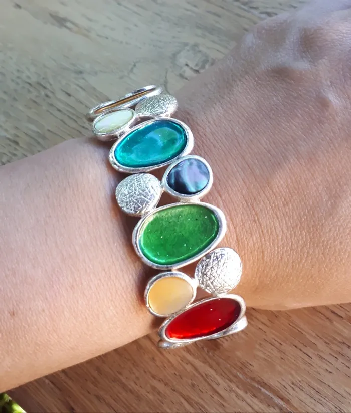 Bracelet fantaisie multicolore - photo numéro 2