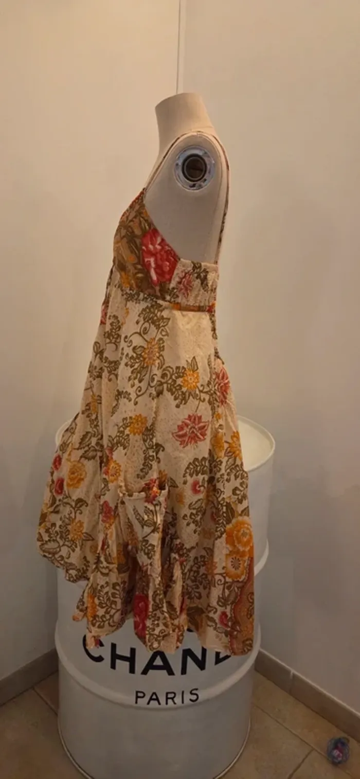 Robe bohème fleurie Derhy style hippie chic, été - photo numéro 8