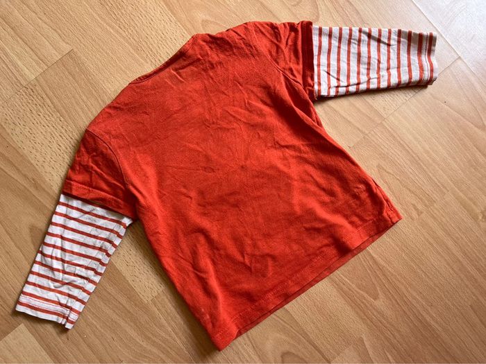 Beau T-shirt ML orange Mickey T. 18 mois garçon - photo numéro 2