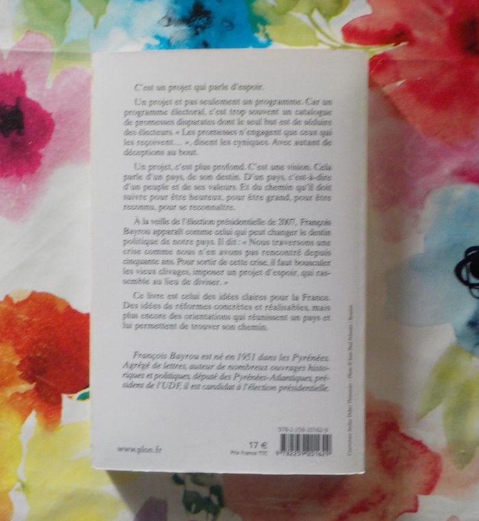 Projet d'espoir par François Bayrou Ed. Plon - photo numéro 2