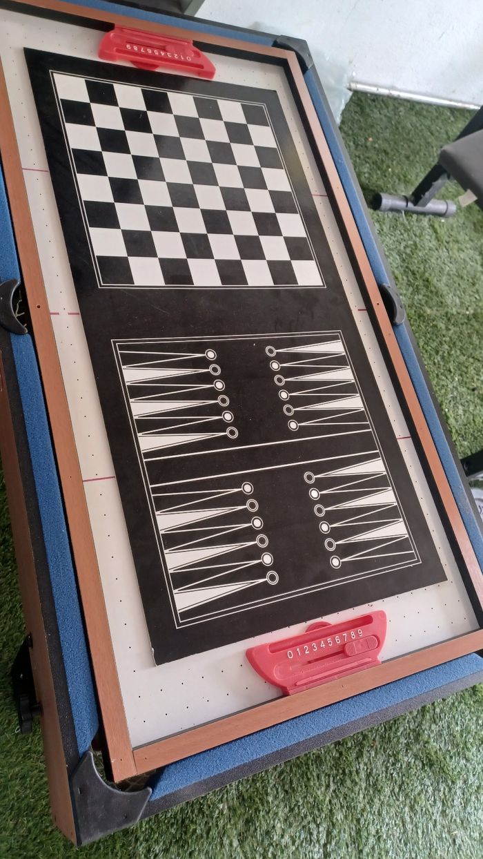 Table de jeux multifonction babyfoot riley england très bon état  table de billard pi ng ping - photo numéro 5
