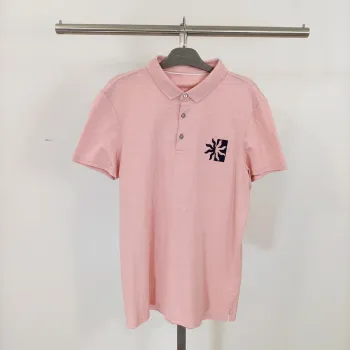 Polo Rose clair 100% coton - léger, Taille M - A398