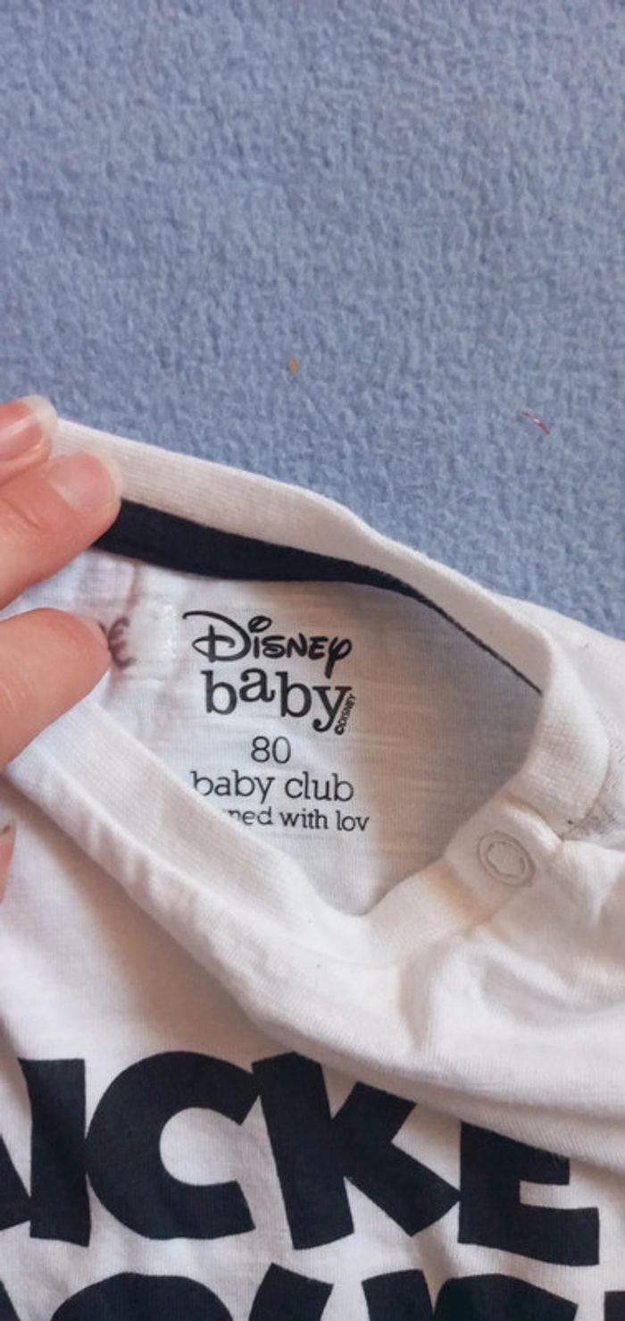Tee-shirts disney baby Mickey taille 80cm - photo numéro 2
