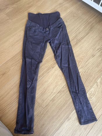 Pantalon jean slim maternité grossesse taille 36 gris
