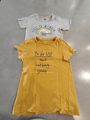 Lot de 2 t-shirts manches courtes – Garçon – Taille 4 ans