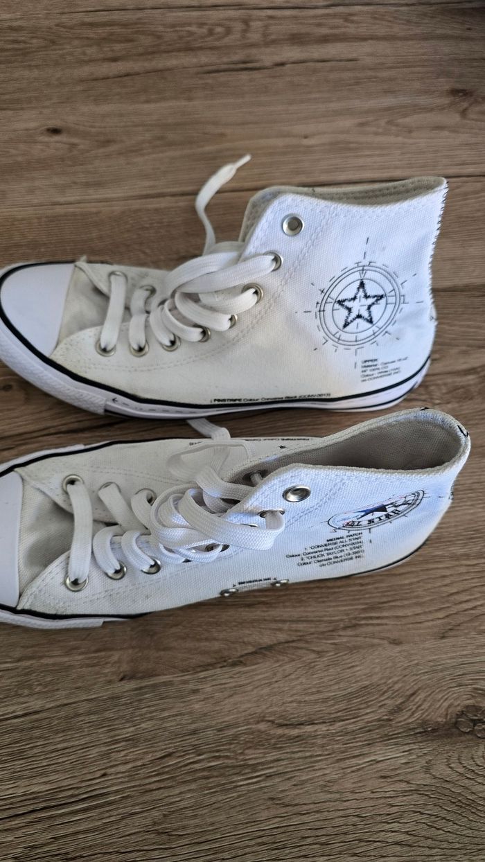 Converse blanches pointure 40 - photo numéro 8