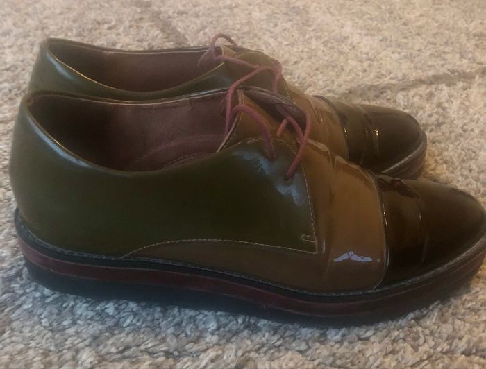 Chaussures »Mam’Zelle »marrons vernies - photo numéro 3