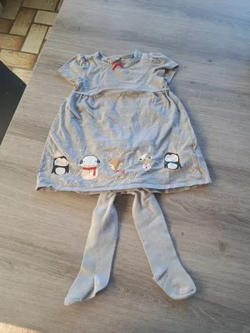 Robe + collant 12 mois.