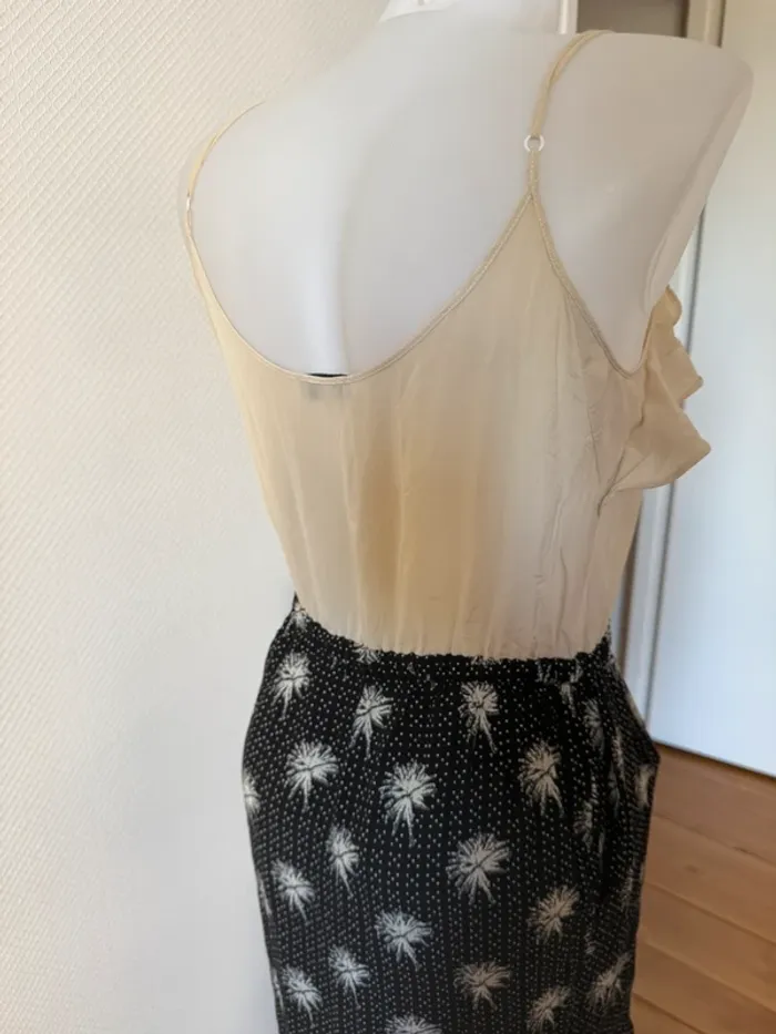 Robe d’été en très bon état taille 38 Claudie pierlot beige - photo numéro 5