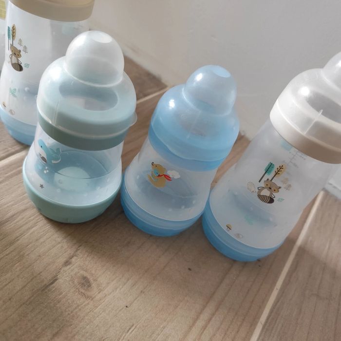 Lot de 6 biberons mam et boîte a lait - photo numéro 2