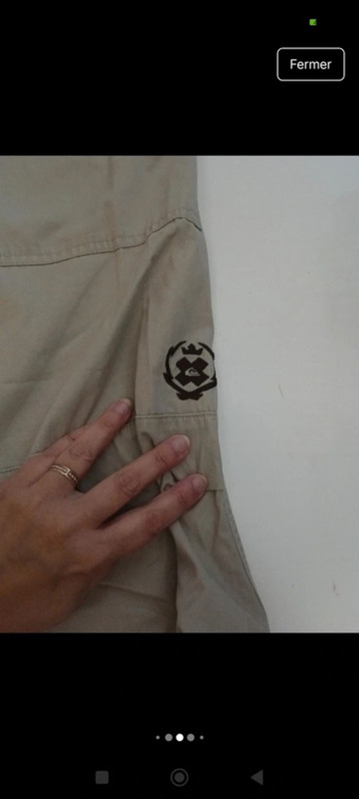 Pantalon jeans randonnée homme Quiksilver taille 46 jambes larges rétro vintage - photo numéro 5