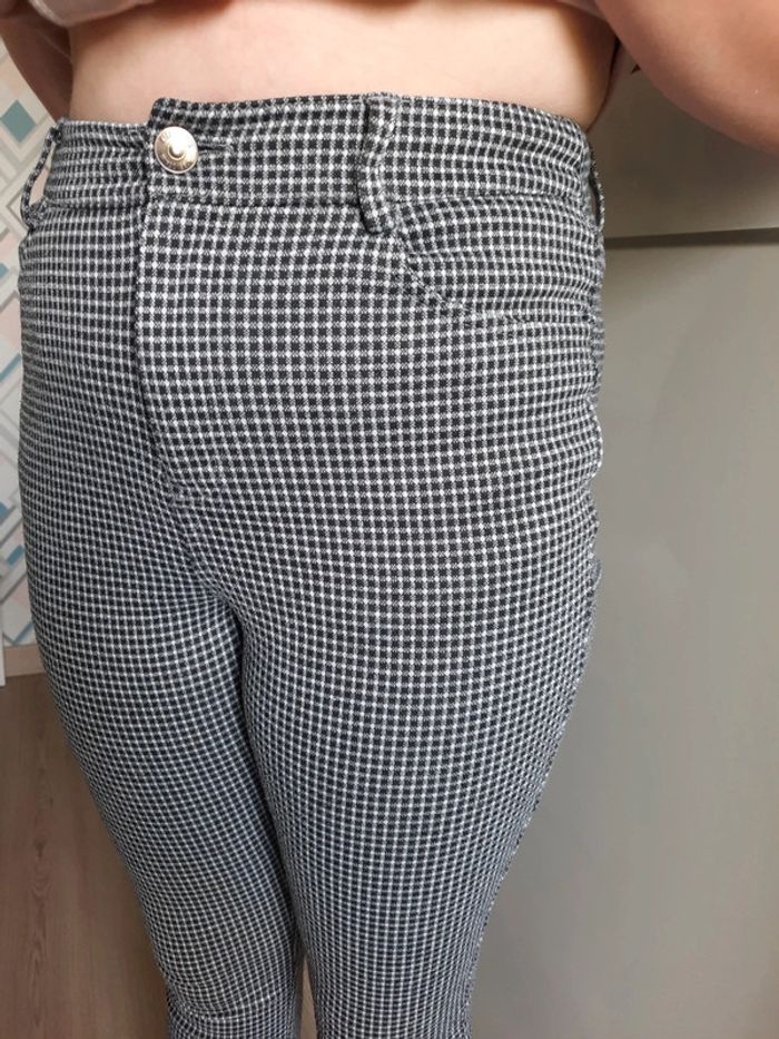 Pantalon skinny pied de poule - photo numéro 2