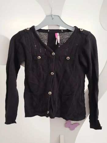 Joli gilet en laine noir Orchestra taille 5 ans