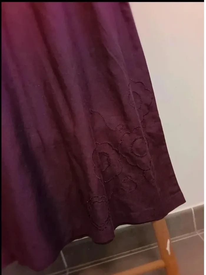 Robe longue aubergine - photo numéro 4