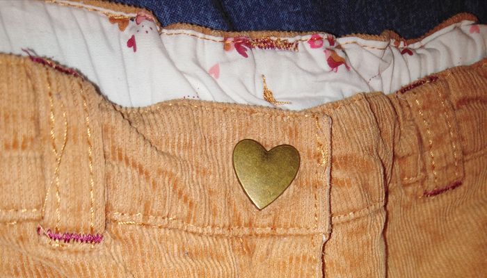 Pantalon "petite fille" velours, camel, 10 ans, Sergent Major - photo numéro 3