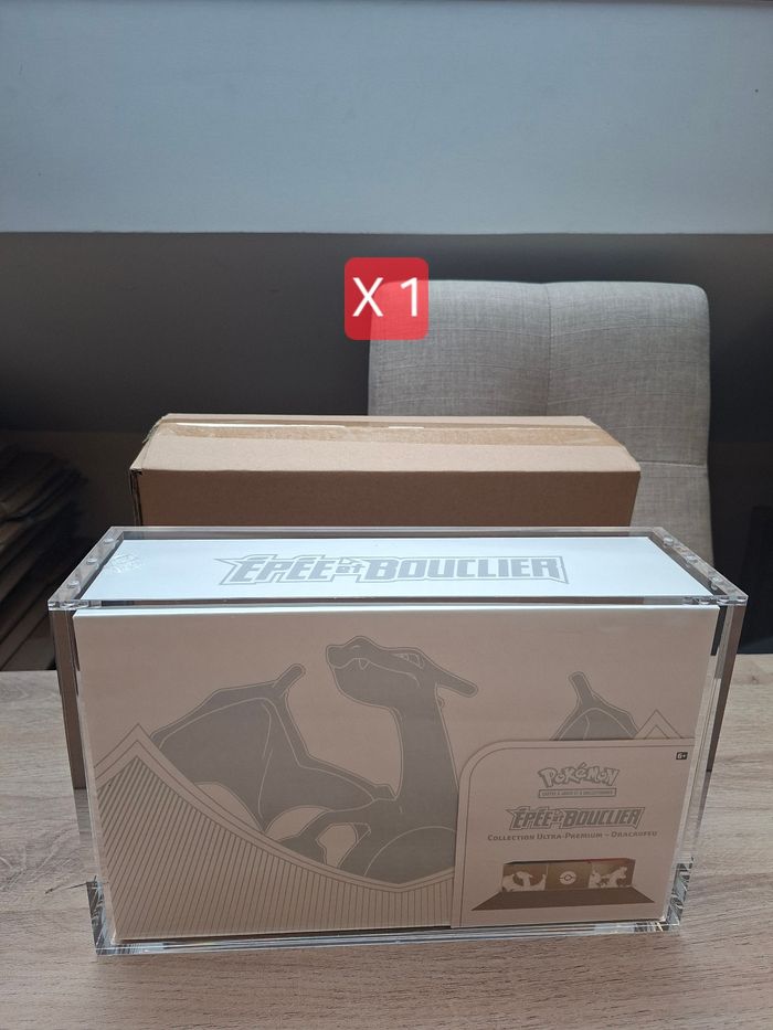 Protection acrylique ultra premium dracaufeu épée et bouclier aimants puissant épaisse