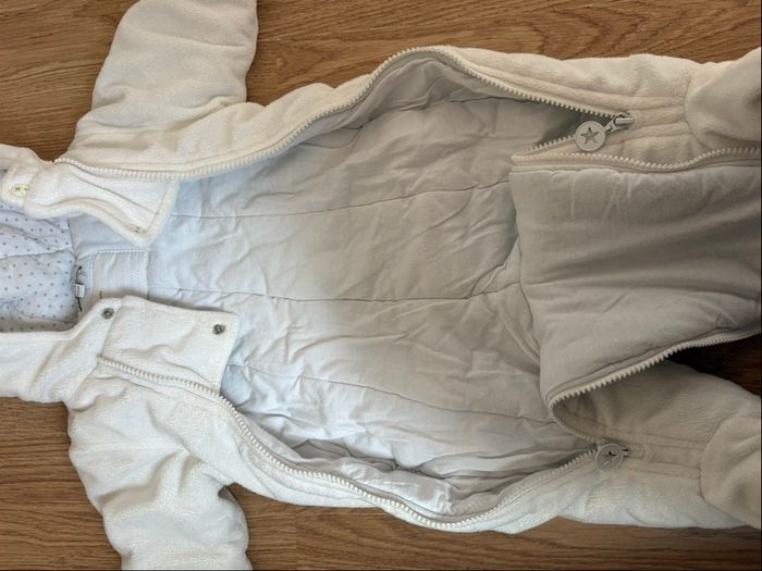 Combinaison pilote In Extenso blanche - 62 cm (3 mois) - Très bon état - photo numéro 3