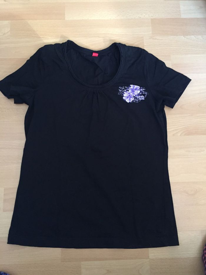T-shirt noir S.Oliver Taille 42 - photo numéro 2