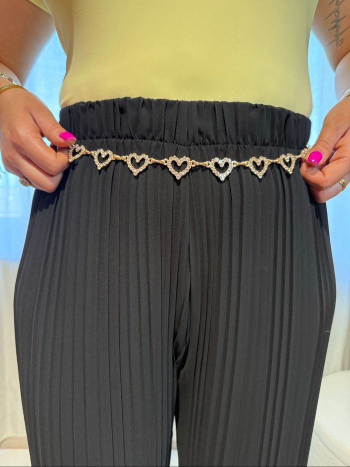 Ceinture acier strass - photo numéro 2