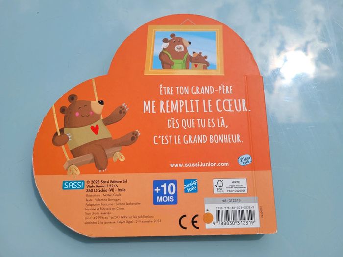 Superbe livre en forme de 🩷 L'Amour d'un grand-père 🐻 - photo numéro 9