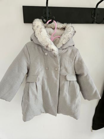 Manteau fourré 18 mois obaibi neuf