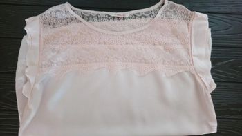 Blouse rose pâle