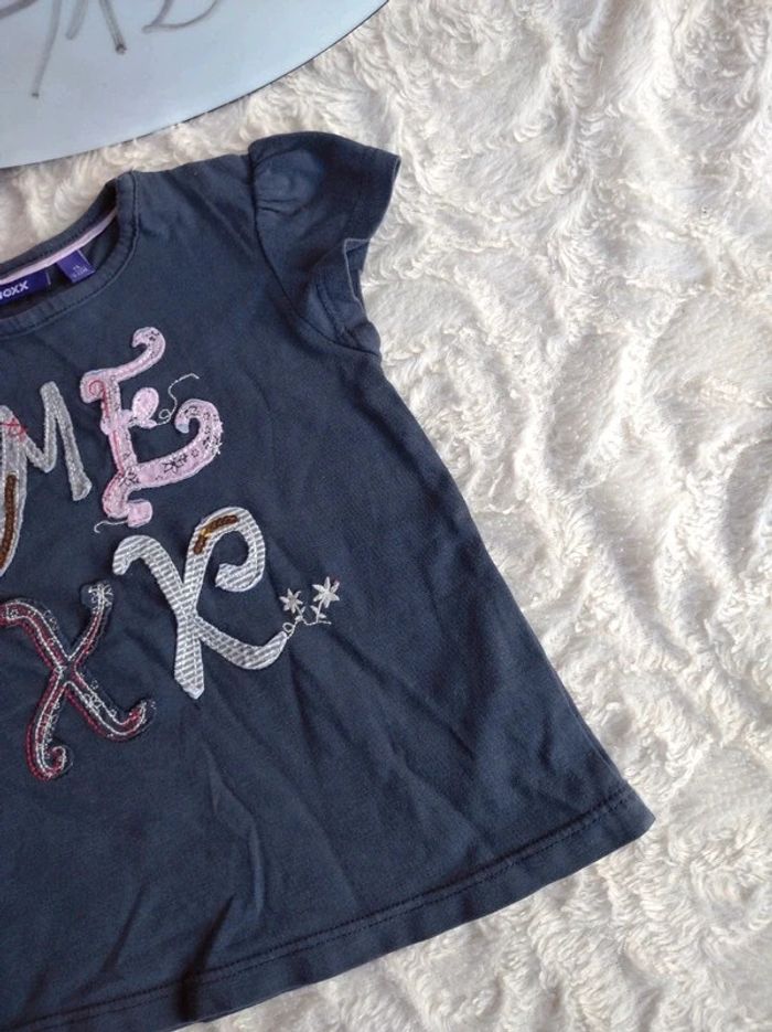 Ensemble (tee shirt manches courtes+legging) Fille 9/12 mois Mexx Fleurs - photo numéro 6