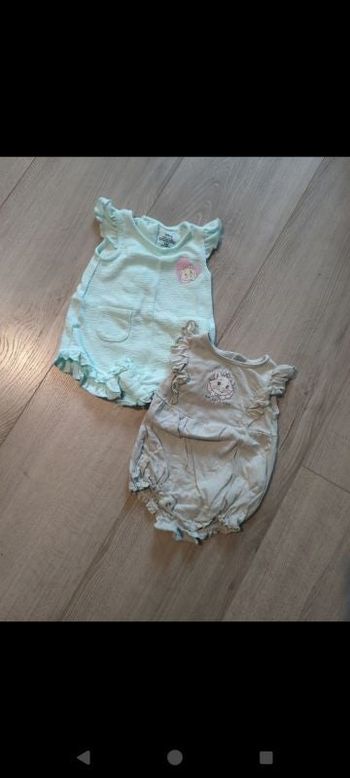 Lot de 2 barboteuses Marie des Aristochats