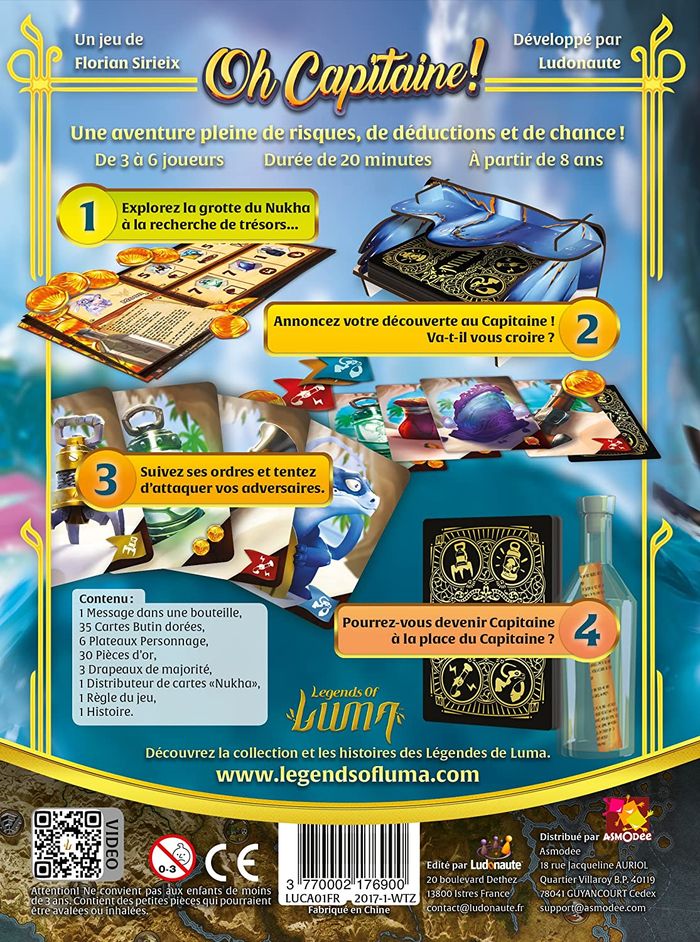 ASMODEE Oh Capitaine Jeu de société OC1632 - photo numéro 4