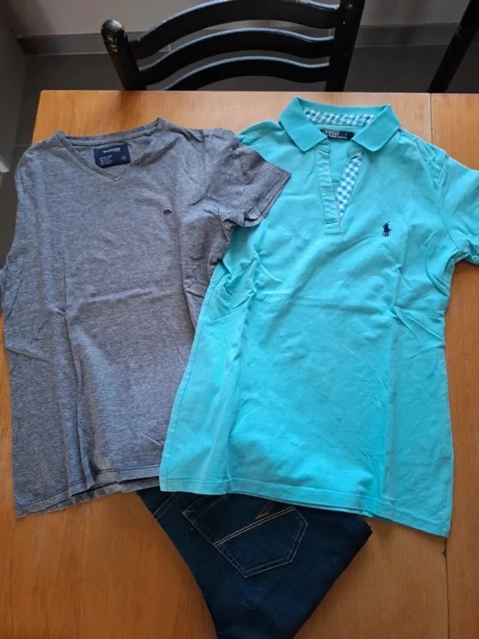 Lot pantalon creeks tshirt bonobo ralph lauren - photo numéro 4