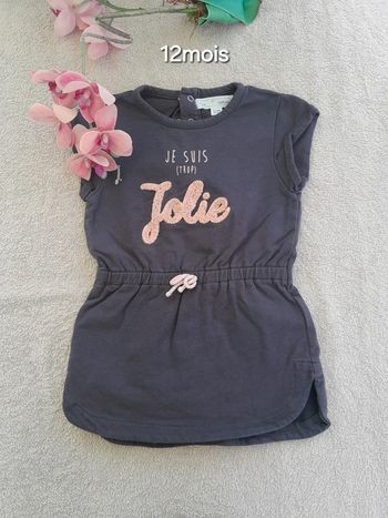 Robe 12 mois je suis trop belle