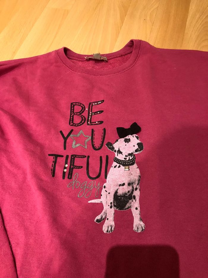 Sweatshirt fuschia - photo numéro 2