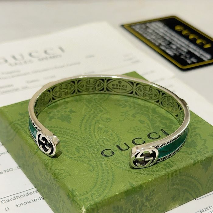 Bracelet Gucci en émail vert - photo numéro 5
