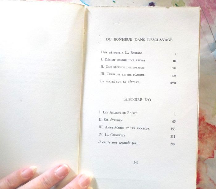 HISTOIRE D O par Pauline REAGE 1965 - photo numéro 6