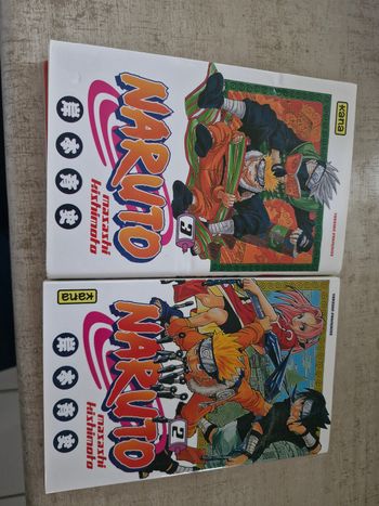 Livre manga Naruto tome 2 et 3