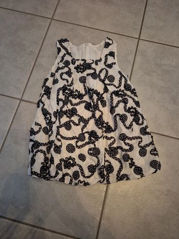 Robe boule été noir et blanc