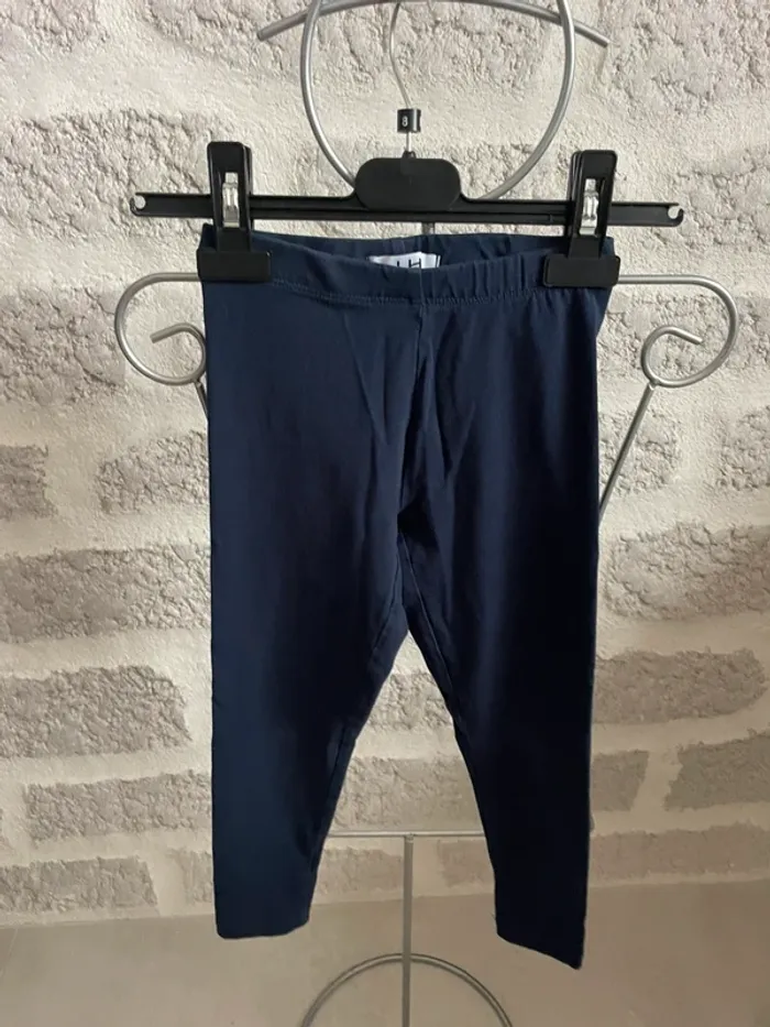 Pantalon leegings fille 6 ans bleu marine la halle