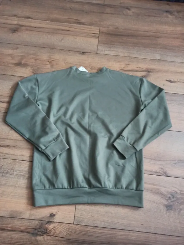 Pull vert/menthe homme manches longues XL - photo numéro 4