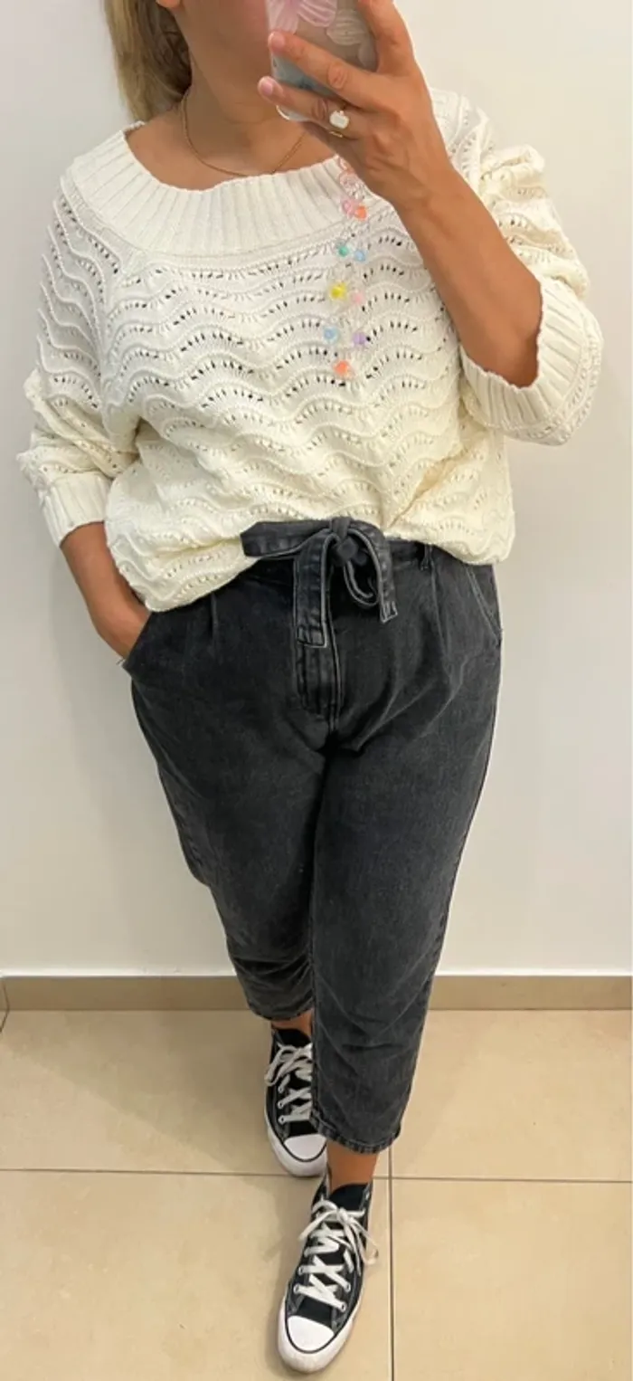Pull Femme Maille Ajourée - photo numéro 3